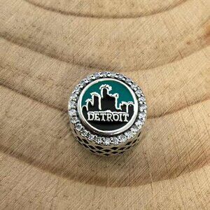 Pandora Detroit Motor City Exclusive Dangle Charm Pendant, S925 Silver Jewelry